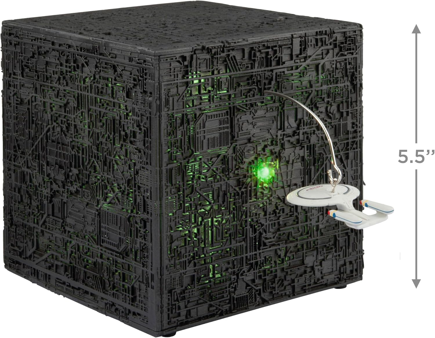Hallmark Keepsake Christmas Tabletop Decoration 2025, Star Trek: The Next Generation Beware The Borg! with Light and Sound, Gifts for Trekkies