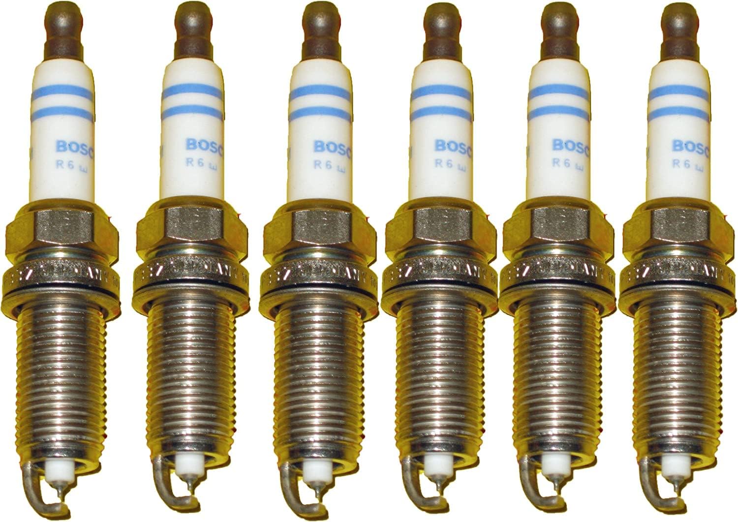 BMW Spark Plugs Platinum Plug Set Bosch OEM 158253 / FR7NP P332 (6pcs)