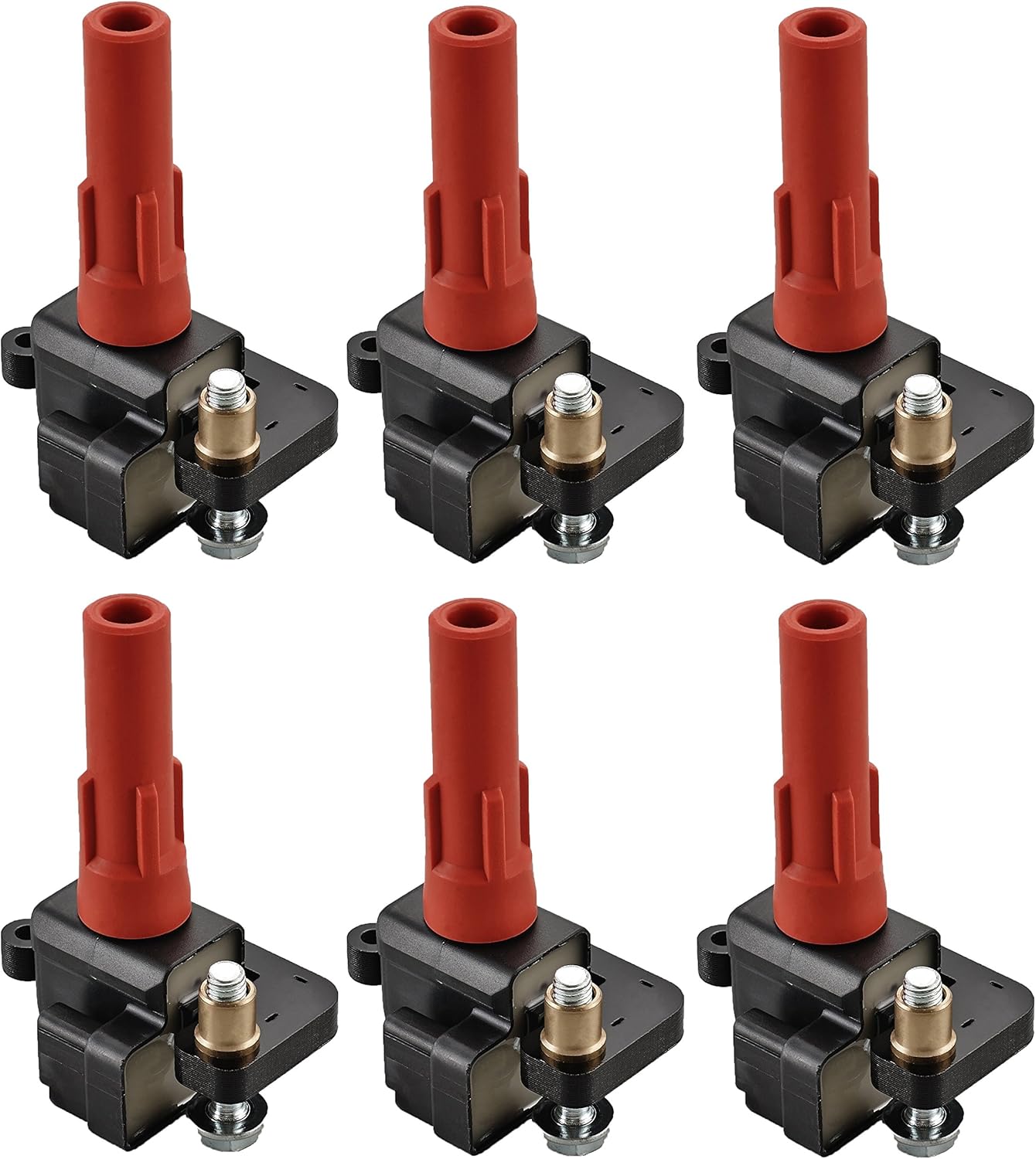 ENA Set of 6 Ignition Coil Pack Compatible with Subaru Legacy Outback Tribeca 3.6L Replacement for UF666 C-864 22433AA612 22433AA610