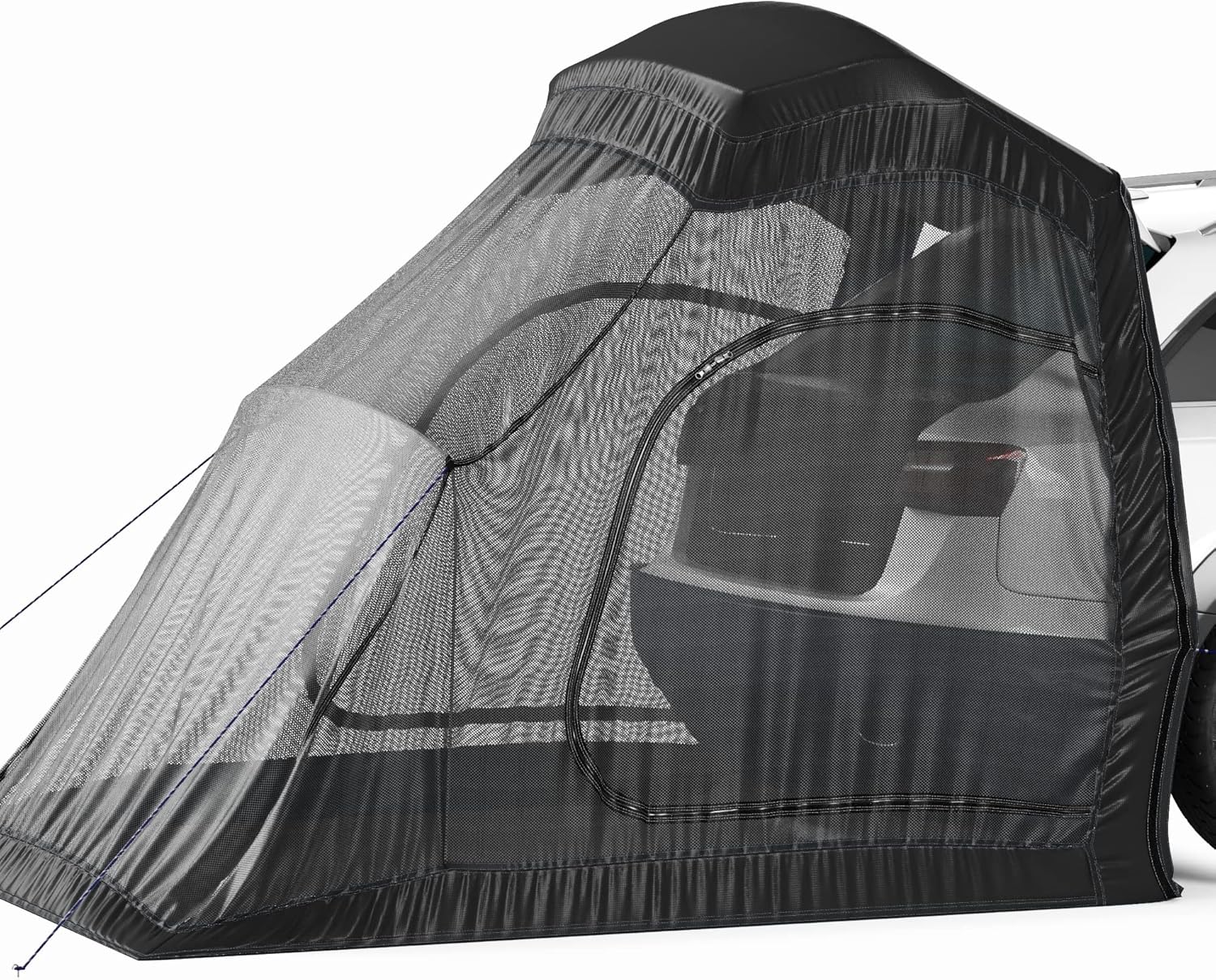Universal SUV Tent Spacious Camping Attachment for SUV Car Van Minivan Hatchback and Truck Rear Door Setup for Outdoor and Tailgate Use with Most Automobiles with Screen Tent & Rainfly