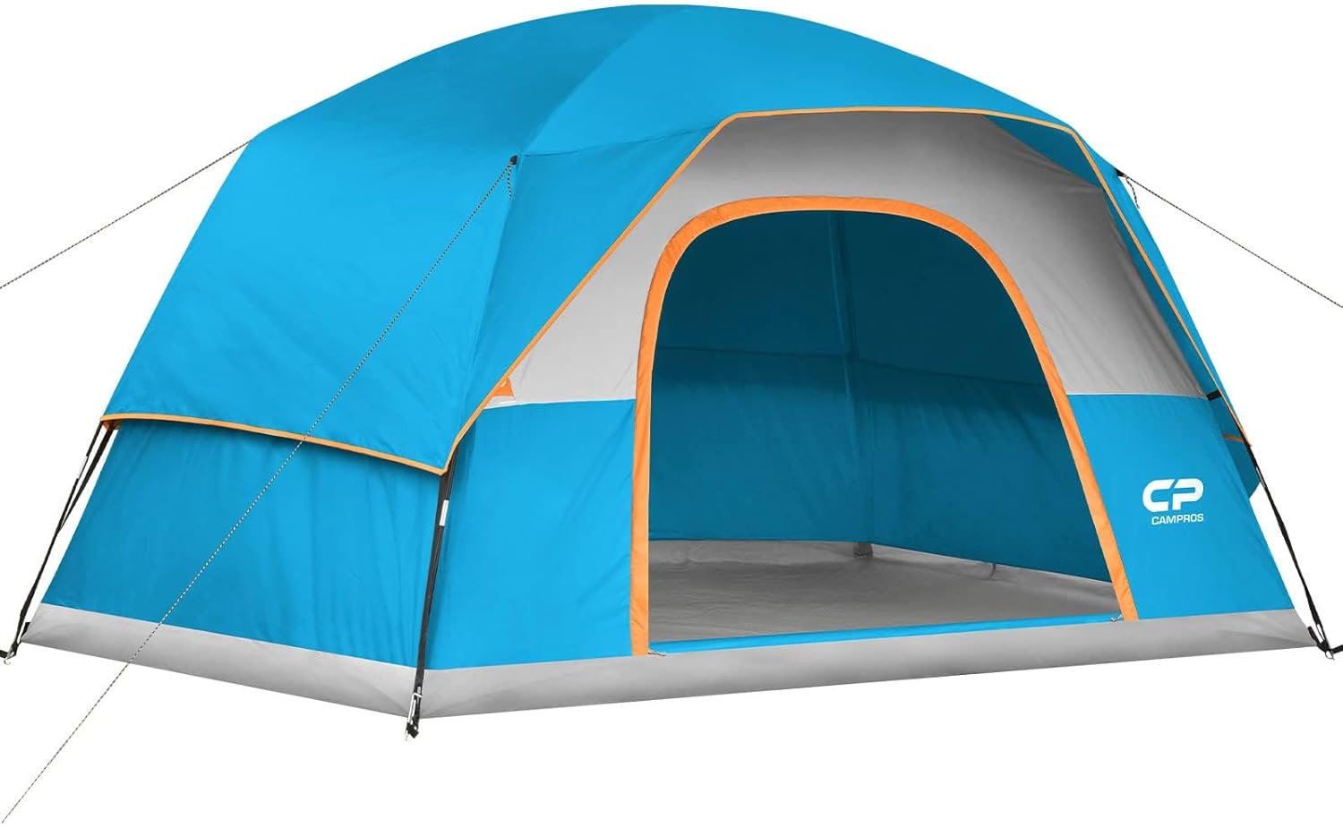 CAMPROS CP Tents for Camping 2/4/6 Person Tent Waterproof Windproof Double Layer Camping Tent, Easy Setup Dome Tent with Large Mesh Windows & Wider Door for Outdoor Camping & Hiking