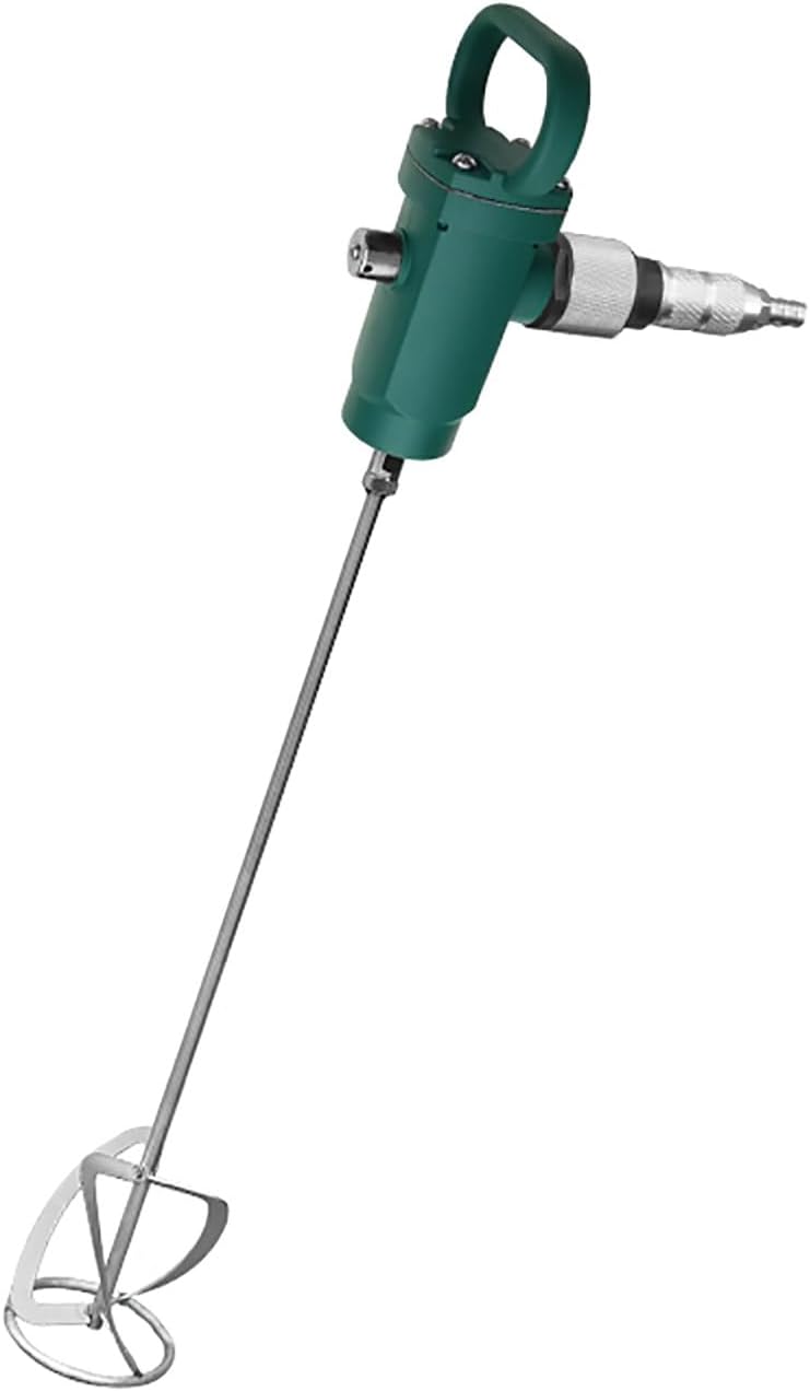 Pneumatic Paint Stirrer,Infinitely Adjustable Speed, Stainless Steel Screw Rod, Mixing Tool for Viscous Liquid Ink Dye(Spiral Mixing Rods) (Spiral Mixing Rods)
