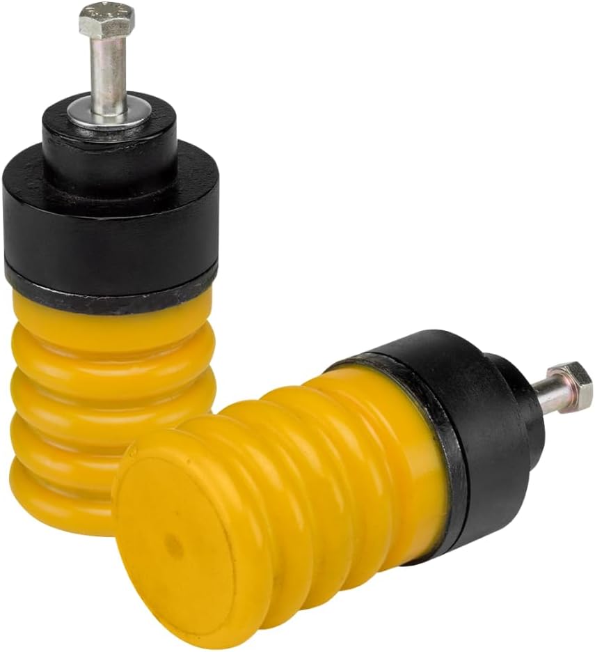 SuperSprings SSF-403-54, SumoSprings Front Solo for Jeep Wrangler JK, Left/Right Pair, 1400 (lb) Capacity at 50% Compression, Made in The USA, Yellow