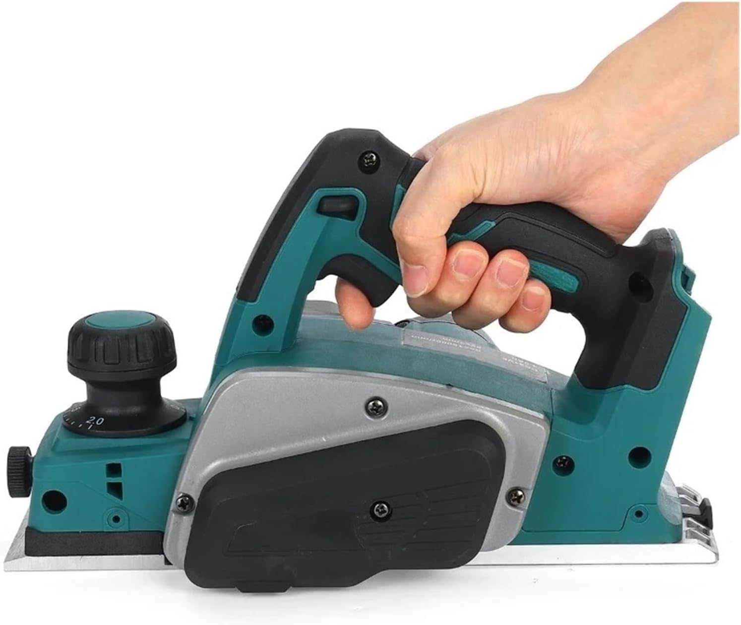 Handheld Electric Planer Cordless Wood Planing Mac 18V 15000rpm Rechargeable Electric Planer Cordless Hand Held Wood Cutting Woodworking Fit For 18V Batterys Power Tool