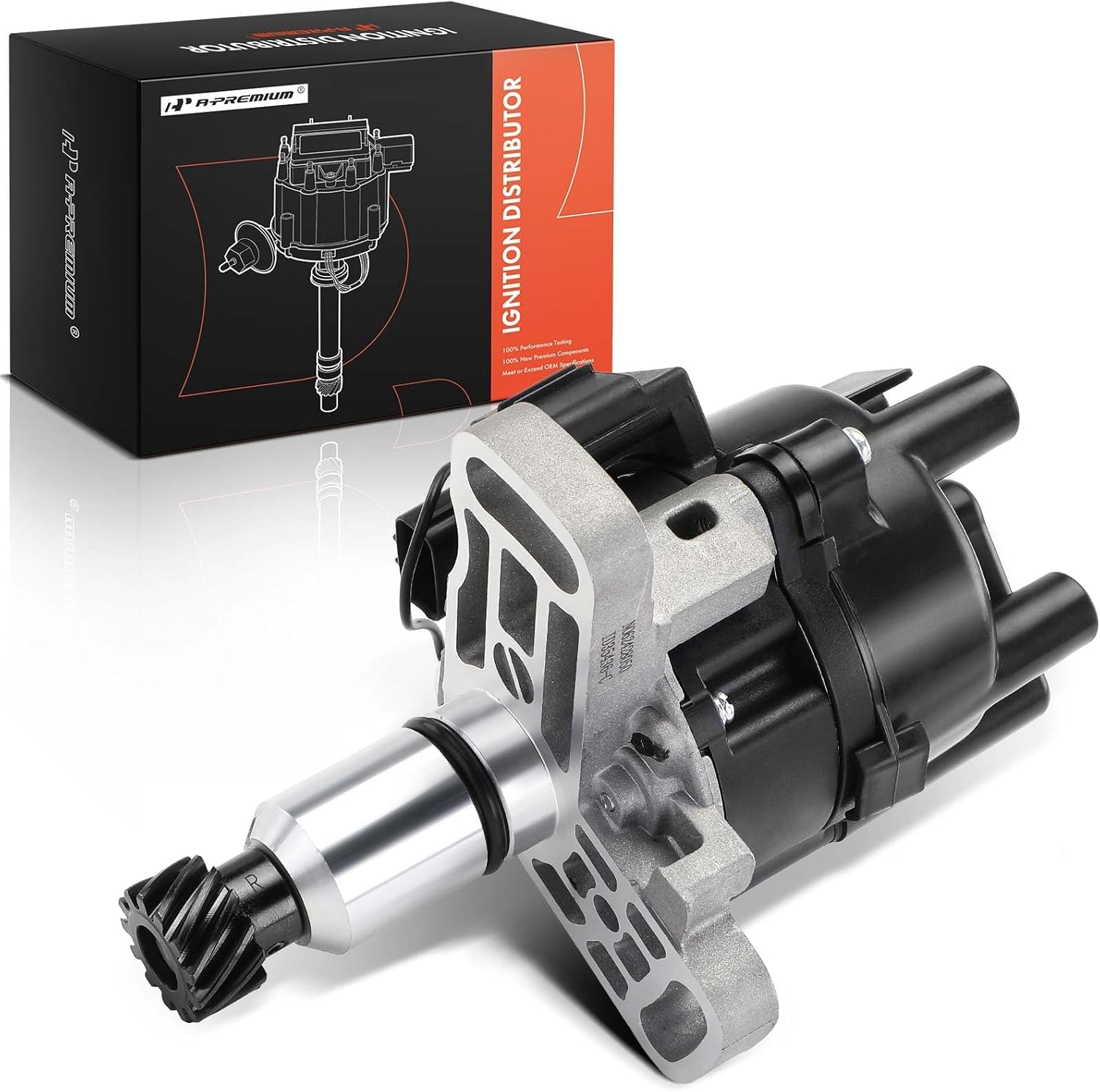 A-Premium Ignition Distributor with Cap and Rotor Compatible with Mazda MX-6 MX6, 626, 1995 1996 1997, 2.0L, Manual Transmission