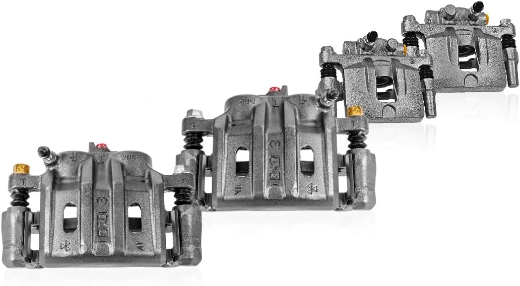 Callahan Brake Parts CCK05738 [4] FRONT + REAR Semi-Loaded Premium Original Calipers + Hardware [fit 2009-2015 Honda Pilot]