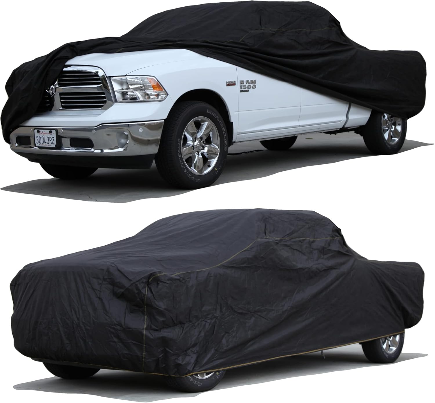 Car Cover fits 1994 1995 1996 1997 1998 Dodge Ram 1500 2500 3500 Club Cab 6.5ft Bed XTREMECOVERPRO Diamond Series Black Truck Cover