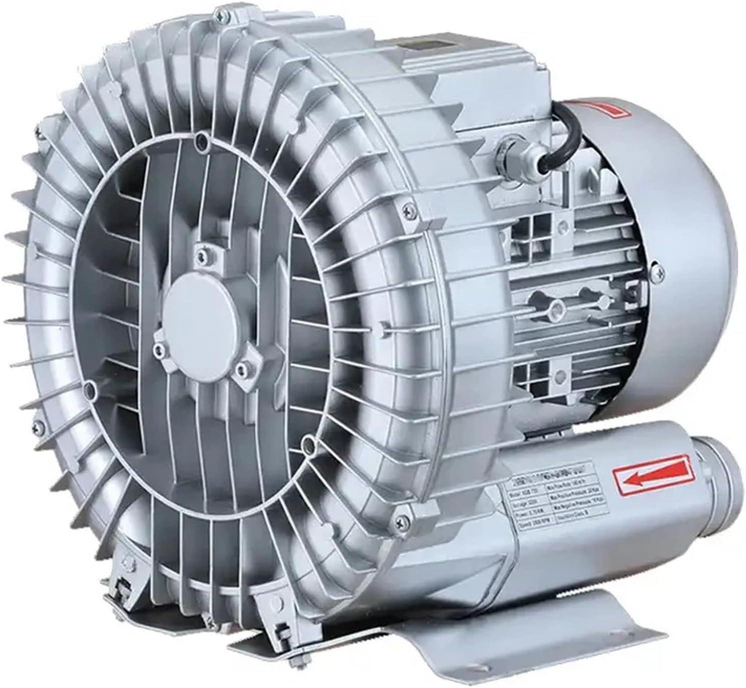 1pc 220V High Pressure Stainless Steel Industrial Blower Fan - Vortex Ventilation Gas Pump for Multi-Purpose Use