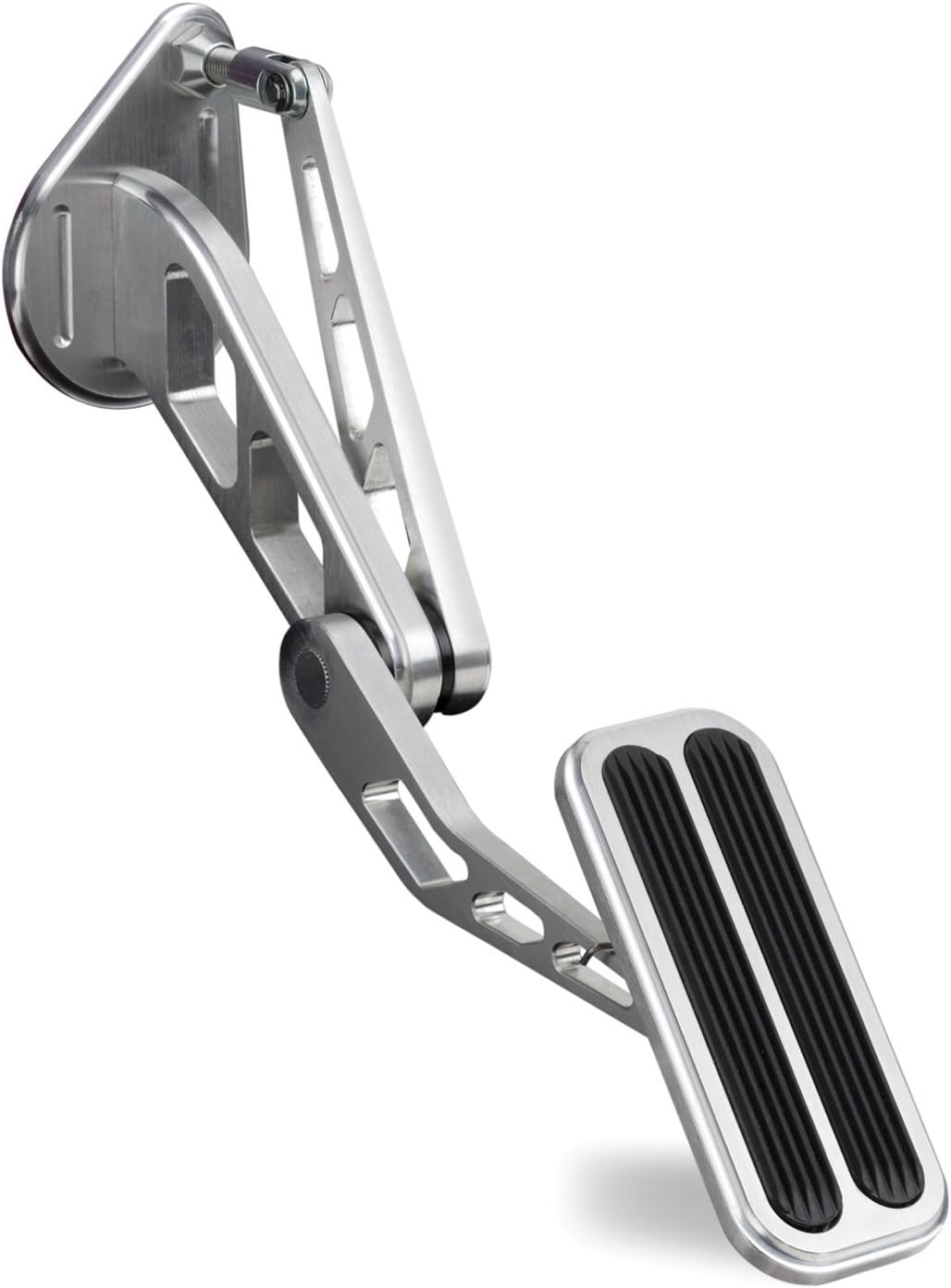 Lokar BAG-6115 Brushed Billet Aluminum Throttle Pedal with Rubber