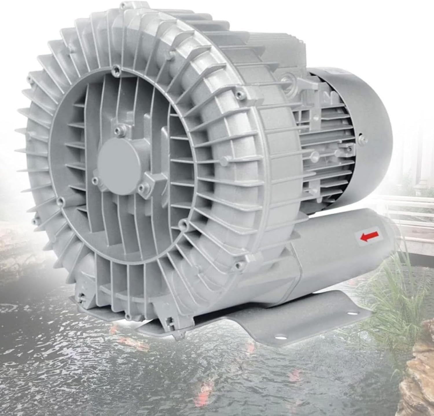 Industrial Regenerative Blower, 220v 50HZ High Pressure Vortex Fan Aerator, Side Channel, For Sewage Aeration Aquarium Fish Pond(250W)