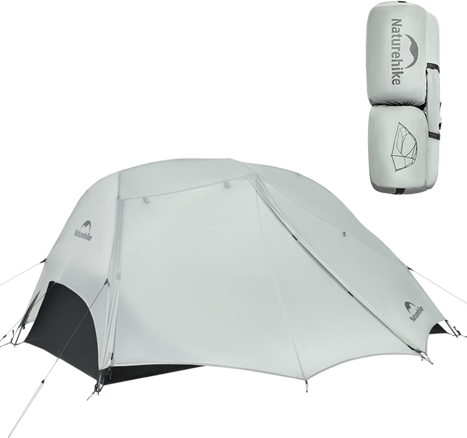 Naturehike Free Standing 2 Person Backpacking Tent with The Double Canopy Ultralight Nylon Double Layer Waterproof Camping for Camping, Festivals, Backyard, Sleepovers