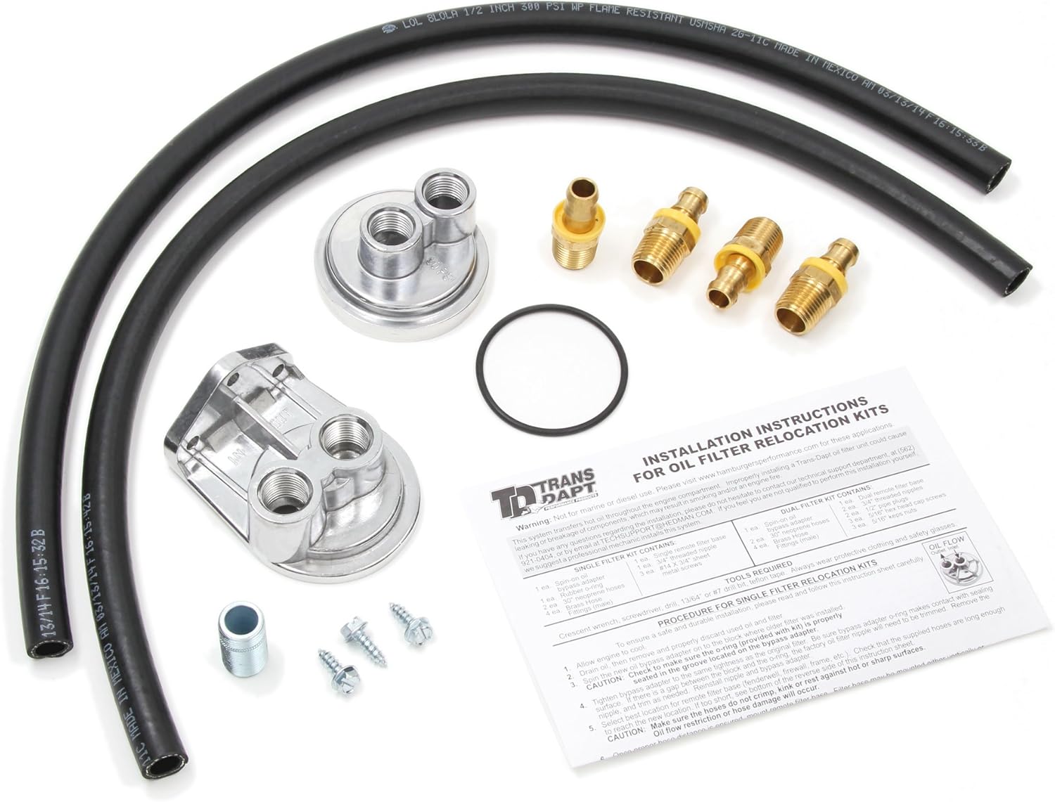 Trans-Dapt Performance 1113 Oil Filter Relocation System
