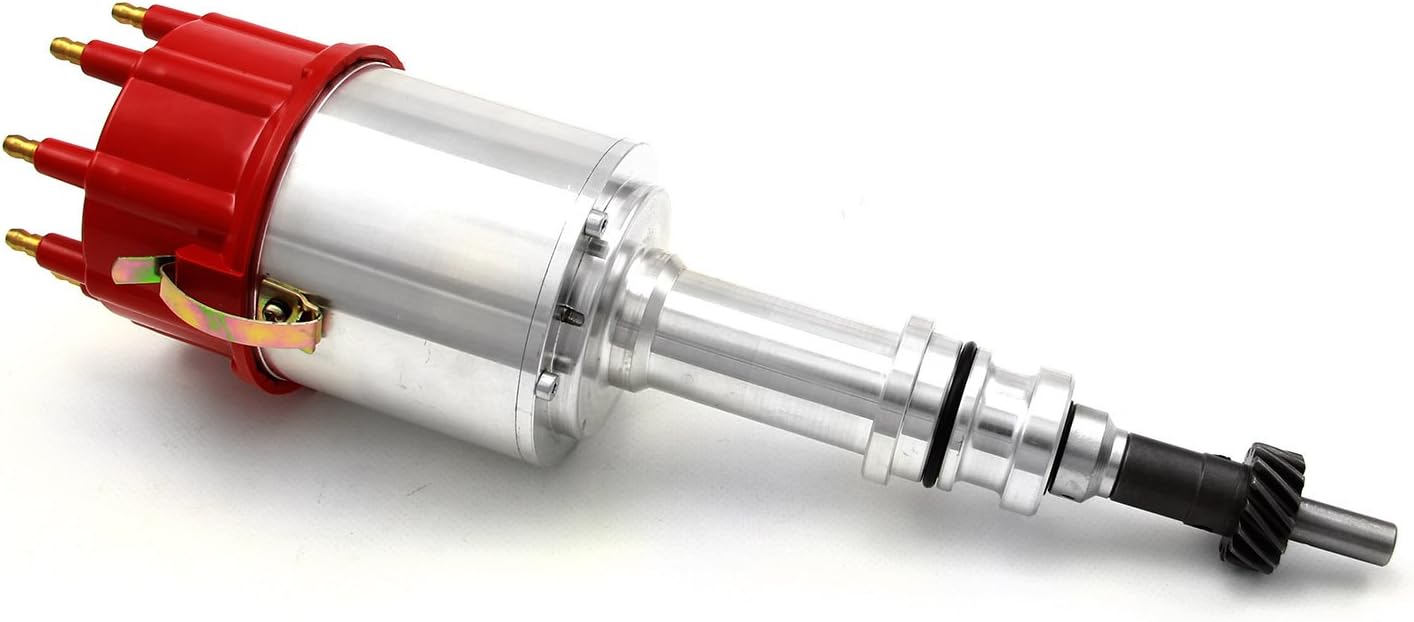 Speedmaster PCE376.1017 Compatible with Ford SB 302 Windsor Magneto Style Ready to Run Billet HEI Electronic Distributor