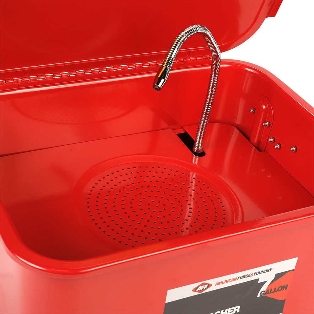 AFF Parts Washer - for Tools & Automotive Components Cleaning - Accessories Included - (Available in Multiple Capacities)
