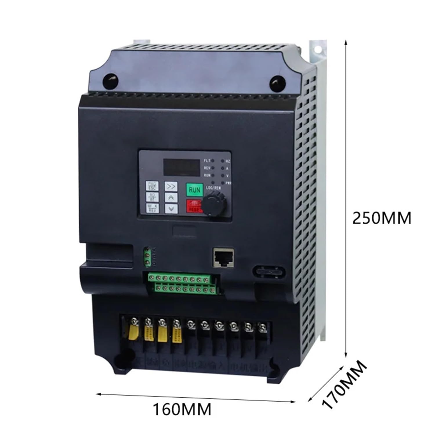 1Pcs Variable Frequency Inverter 380V 4KW Inverter Frequency Converter VFD Motor Drive Inverter Converter for 380V Fan Motor(Red)