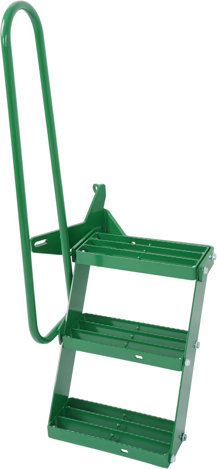 ECOTRIC Step Extension Kit Compatible with John Deere 3010 3020 4000 4010 4020 2WD Row Crop and Utility Tractors Left Hand Step Kit Replacment for RE62856 Green