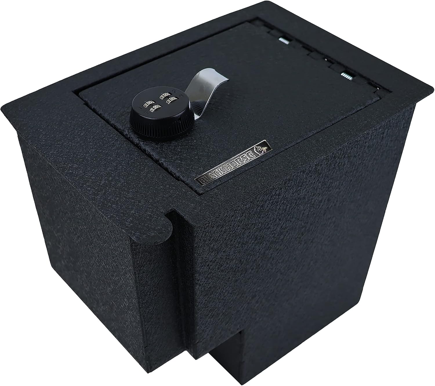 Black Horse Off Road Center Console Safe Black Gun Box Organizer, with 4-Digit Combo Lock Compatible with 2010-2023 Toyota 4Runner-AST4