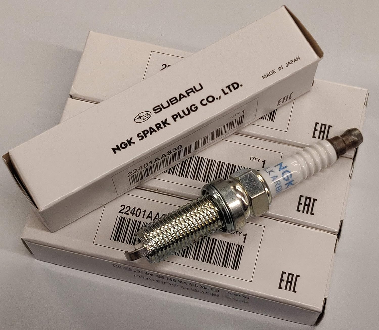 Subaru 2014-2018 Forester XT & 2015-2018 WRX 2.0L Turbo Ignition Spark Plug Set of 4-22401AA830 - Genuine OEM