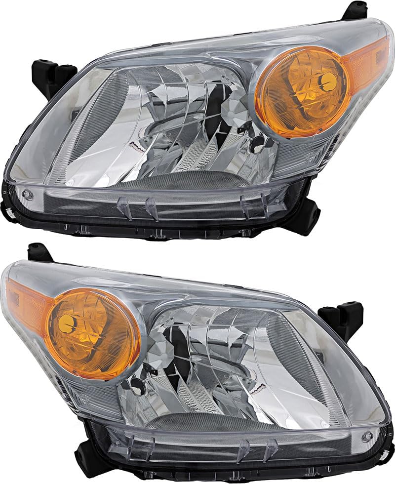 Compatible with Scion xD Headlights Lamps Set 2013 2014 Halogen Driver and Passenger Side