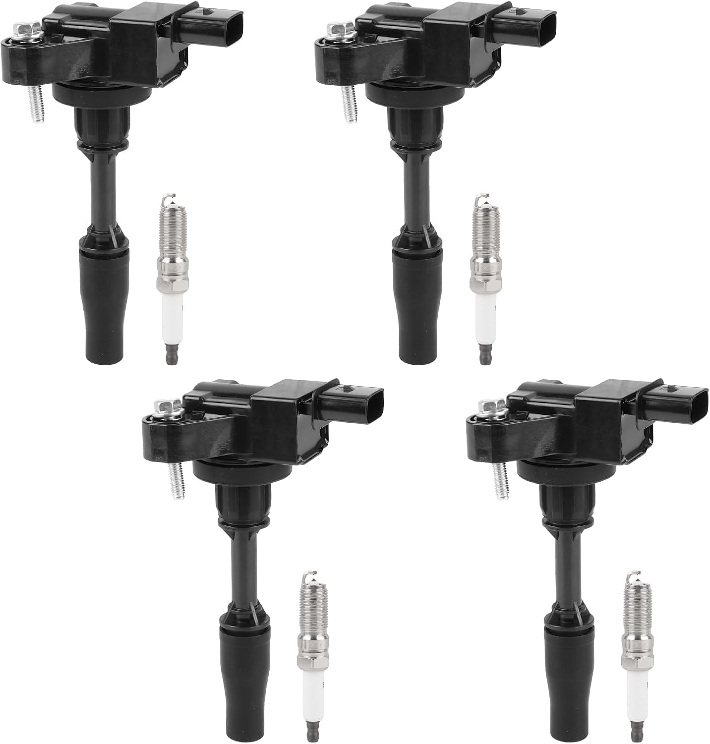 JDMON 4pcs Ignition Coils Pack and Spark Plug UF680 C1827 Compatible with Buick Envision Regal Sportback TourX, Cadillac ATS CT6 CTS, Chevy Camaro Equinox Malibu Traverse, GMC Terrain 2013-2022