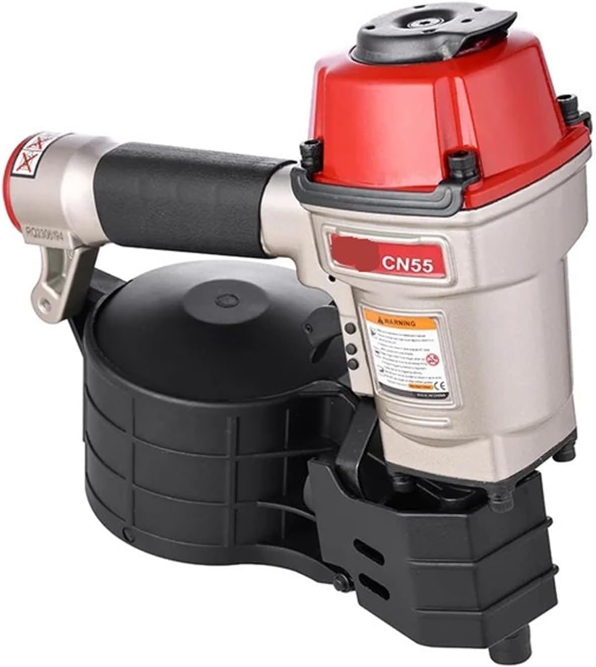 CN55 Pallet Making Coil Nailer For Roof Siding Board Wood Work Furniture Sheathing Tool Air Pneumatic Roll Nail Gun for DIY Projects, Upholster and Woodworking
