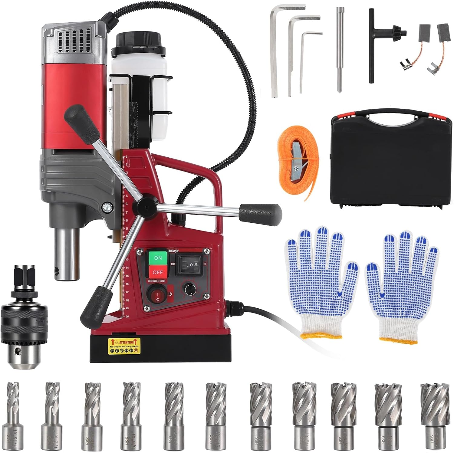 Mag Drill Press, Portable Magnetic Drill Press with 2