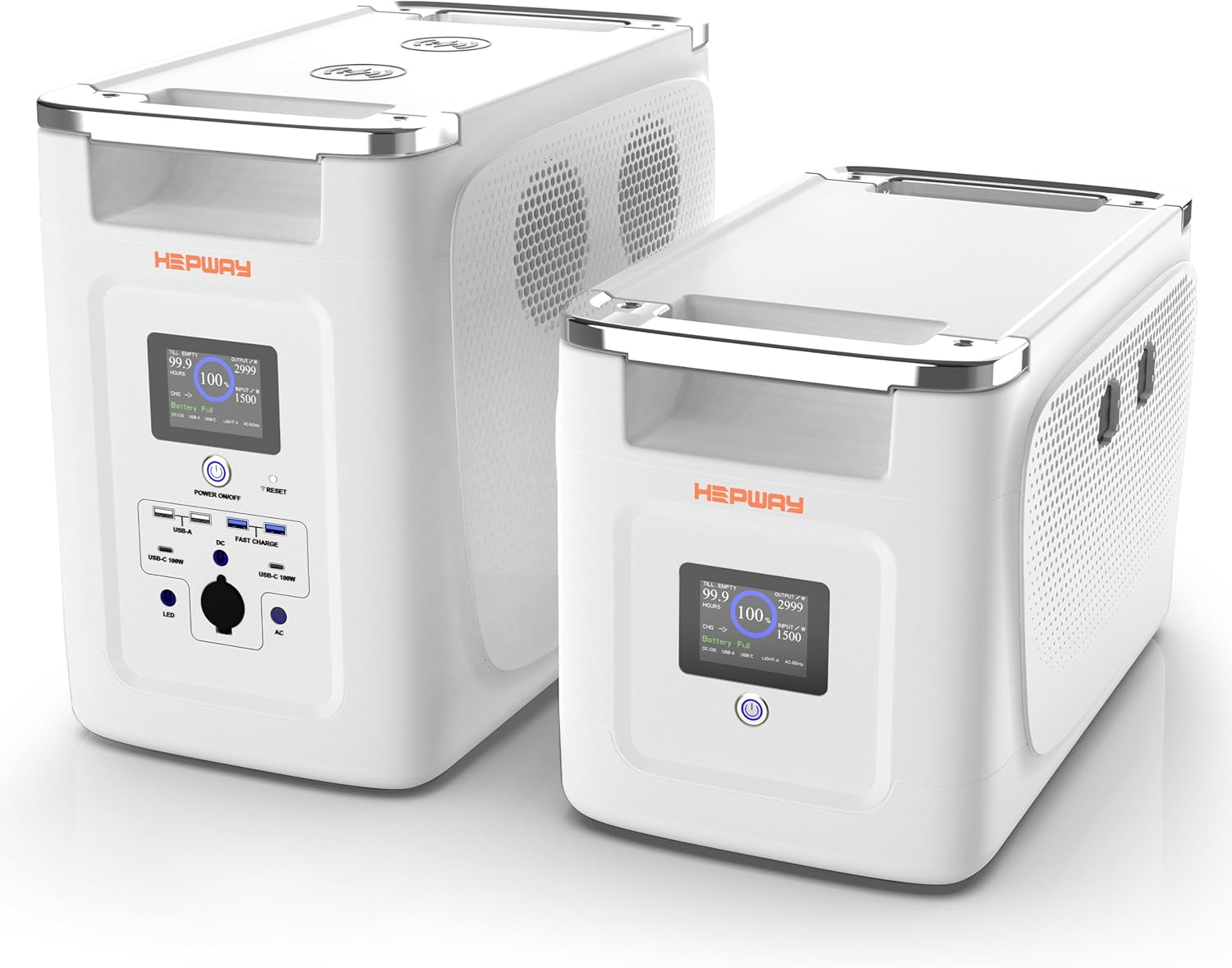 Portable Power Station and Alpha 2000X Expansion Battery, 2000W Solar Generator, Full Charge in 83 Min, 2048Wh LiFePO4 Battery for Outdoor Camping and Home Backup