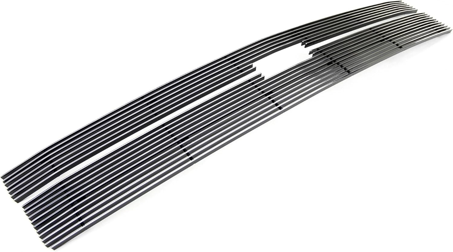 T-Rex Compatible with Silverado Billet Series Grille for Chevrolet, Horizontal Aluminum Polished 2 Pc Overlay Billet Series Grille