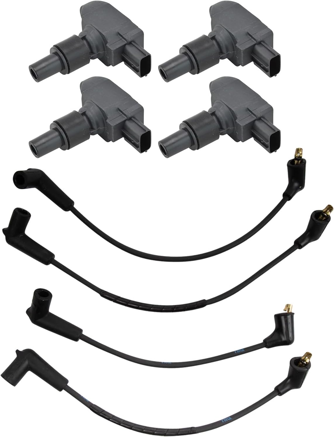 TRQ Ignition Coil Kit 5 Piece Compatible with 2004-2011 Mazda RX-8