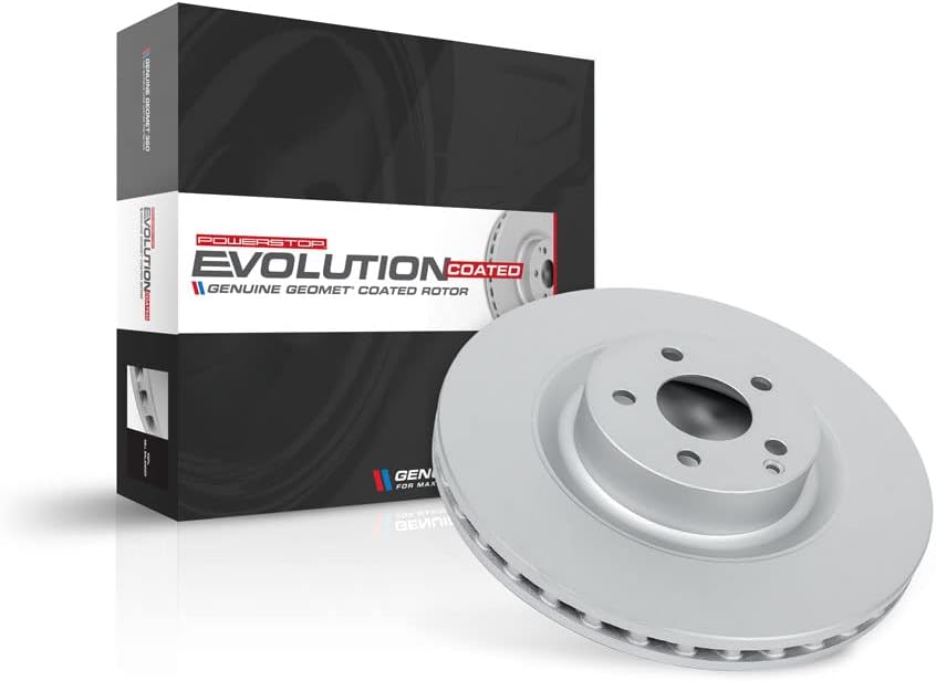 Power Stop EBR1013EVC Rear Evolution Geomet Coated Brake Rotor For Audi Q7 2007-2015, Porsche Cayenne 2003-2006, Porsche Cayenne 2008-2018, Volkswagen Touareg 2004-2017 [Model Specific]