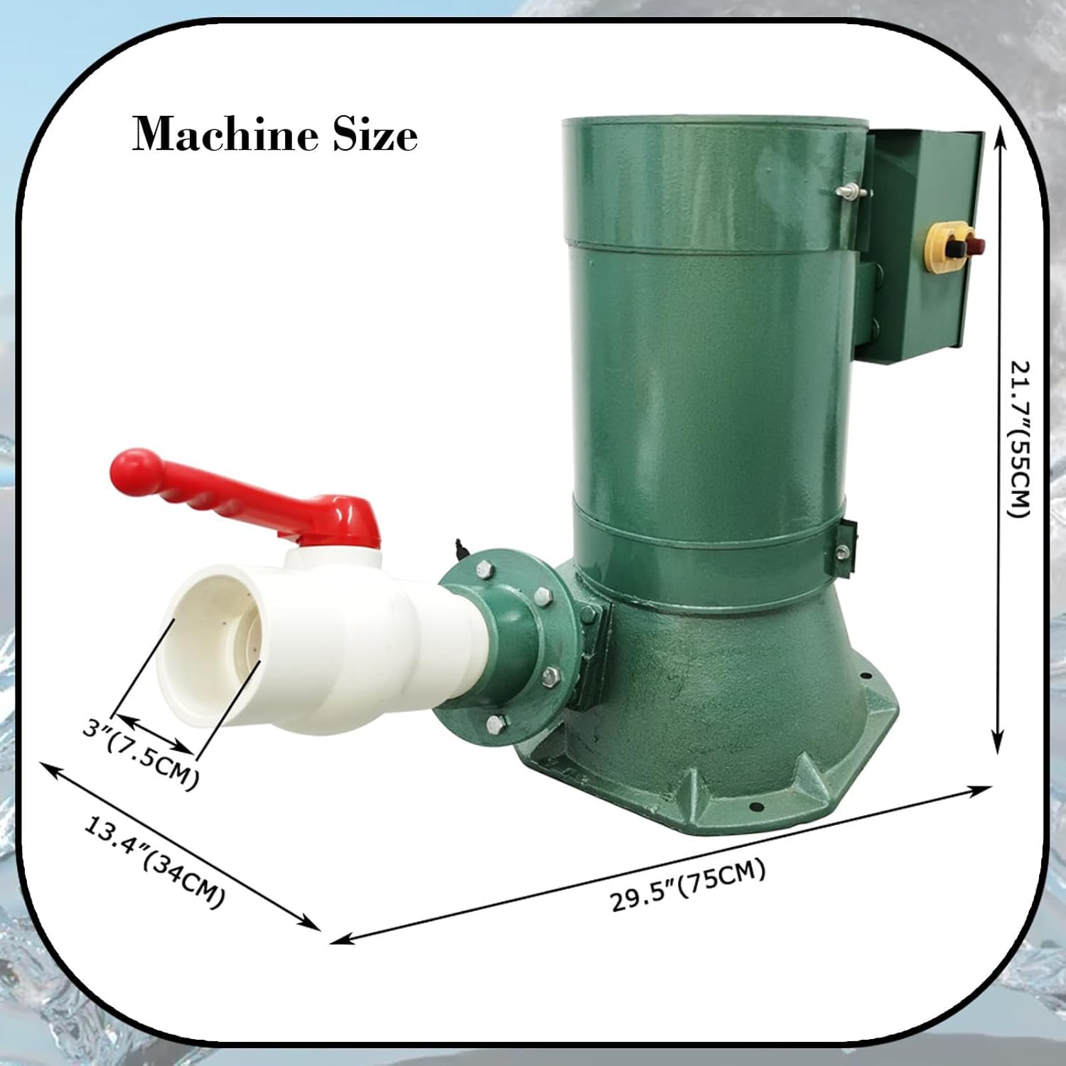 5KW Single‑Phase Micro Hydroelectric Generator – Auto Voltage Stabilizer & Leakage Protection, 110/220V 50 Hz, 15–40 m Head, Copper Wire With Clip Garden Light(220v)