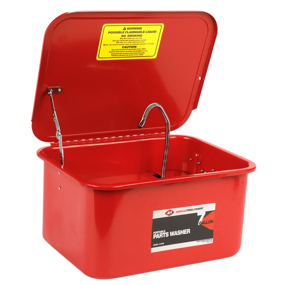 AFF Parts Washer - for Tools & Automotive Components Cleaning - Accessories Included - (Available in Multiple Capacities)