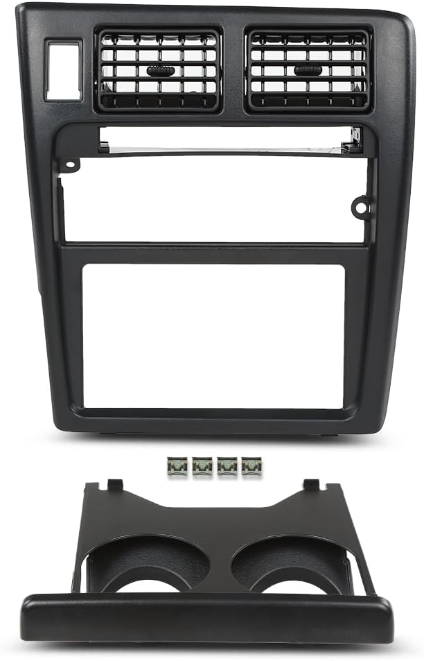 LQI Radio Bezel Dashboard Cover Trim, Compatible with Toyota Tacoma 1995 1996 1997, Black