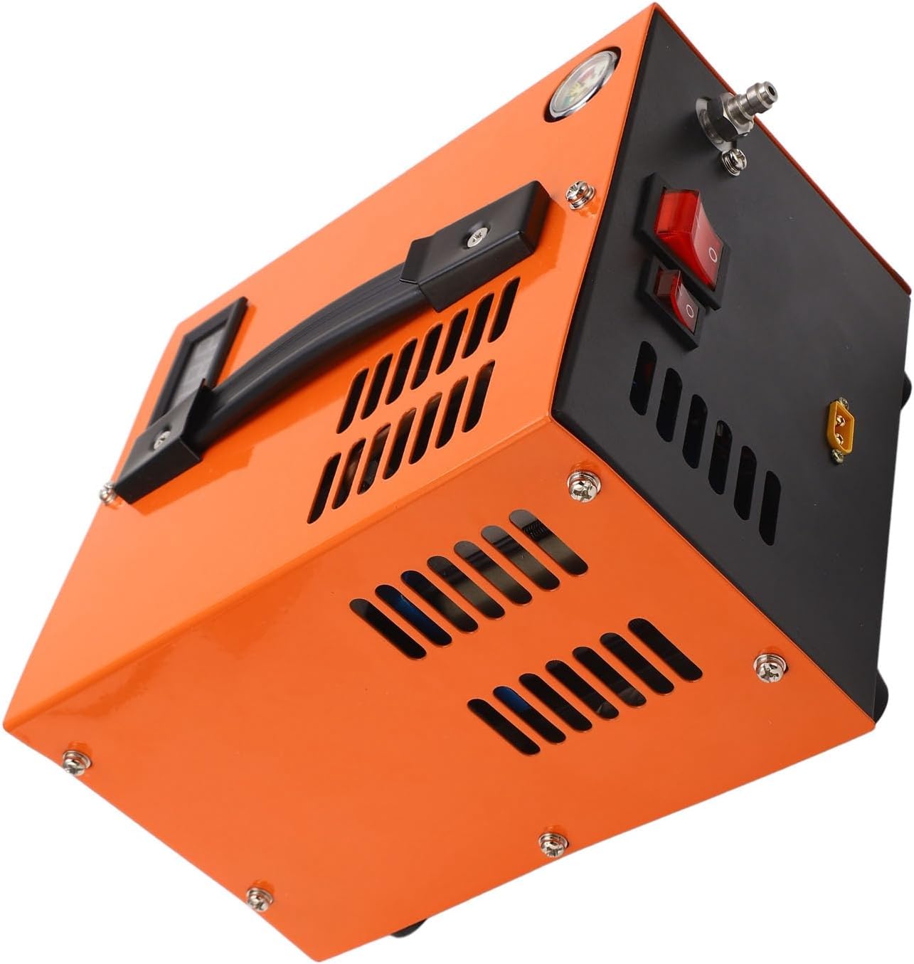 Portable Air Compressor, 4500psi 300bar High Pressure Compressor Pump Powered by Car 12V DC Portable Air Pump for Air Gun, Tank, Paintball