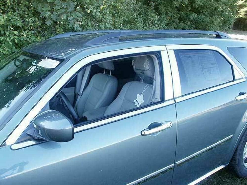 QAA is Compatible with 2005-2008 Dodge Magnum 14 Piece Stainless Window Trim Package, Includes Upper Trim, Pillar Posts and Window Sills - Full Package WP45920