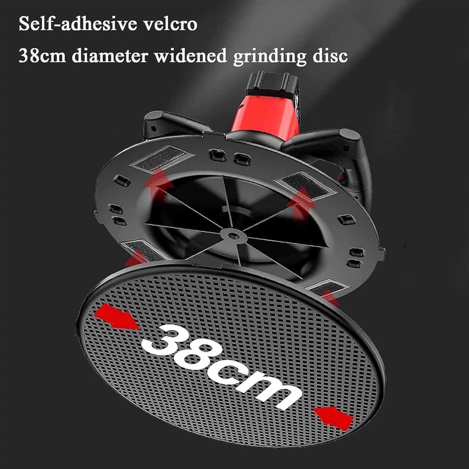 1680w Electric Drywall Sander with Vacuum,6 Variable Speed Drywall Sander,0-200rpm Adjustable Speed,for Ceiling and Wall,Drywall Sanding,Polishing 2battery