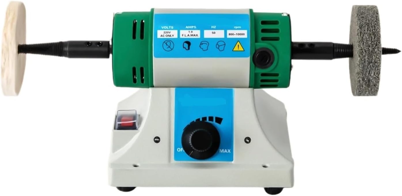 Polishing Machine Desktop Lathe Grinding Machine Jewelry Metal Jade Polishing Table Variable Speed Adjustable Polishing Motor