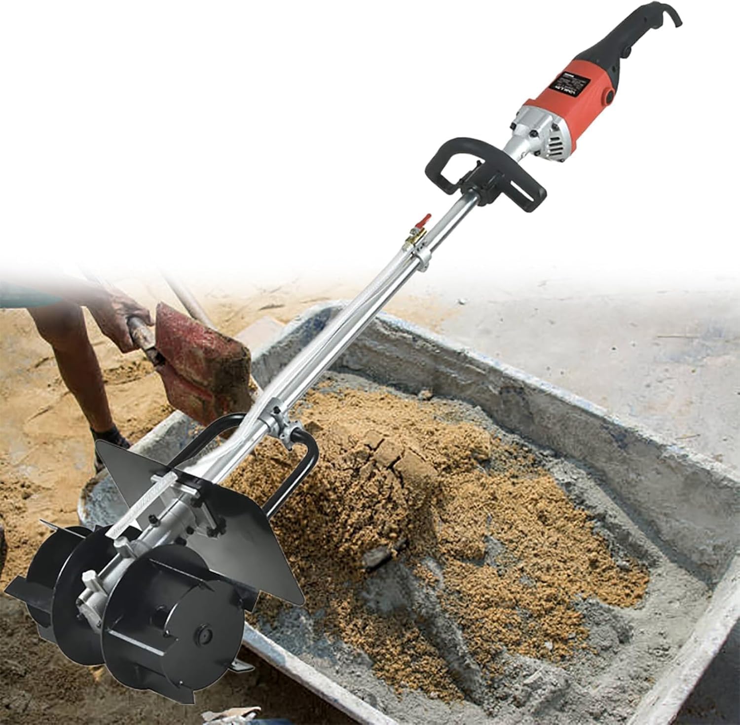 2800w Electric Hand Mixer for Concrete Cement Paint Mortar Drywall Mud Grout Thinset,for Construction and DIY Projects