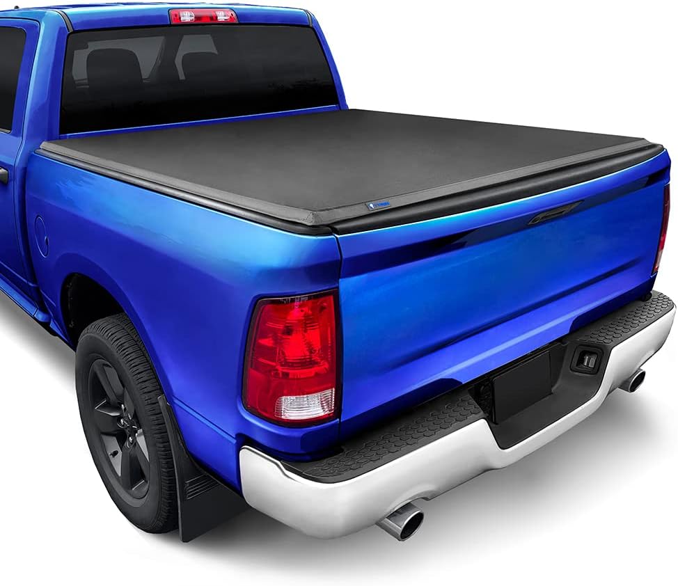 Tyger Auto T3 Soft Tri-fold Truck Bed Tonneau Cover Compatible with 2009-2018 Dodge Ram 1500; 2019-2025 Classic | 5'7