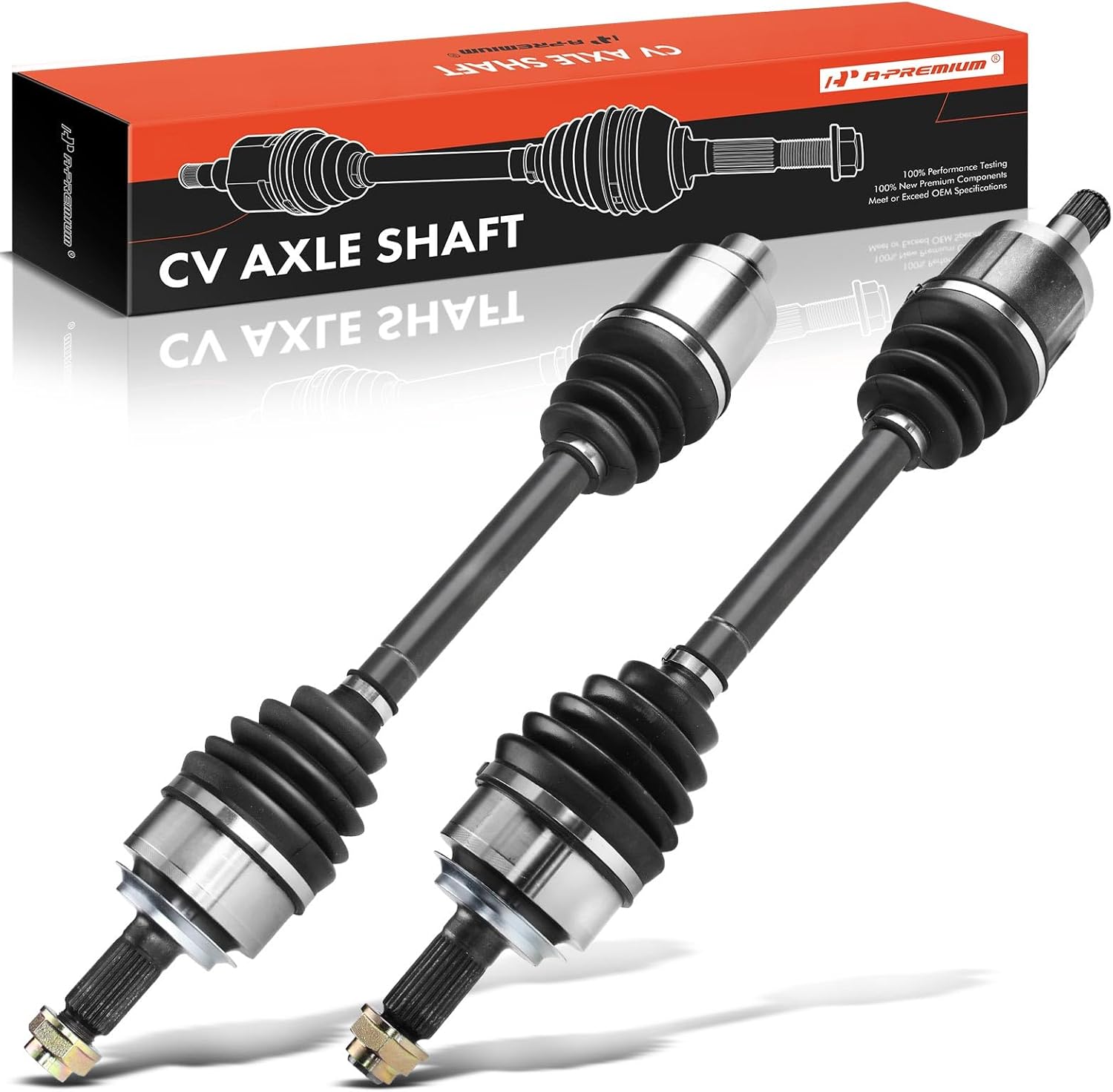 A-Premium Pair (2) Front CV Axle Shaft Assembly Compatible with Honda Civic DX EX EX-L LX LX-S 2006-2011, 1.8L Gas, Manual Transmission Only, Driver and Passenger Side