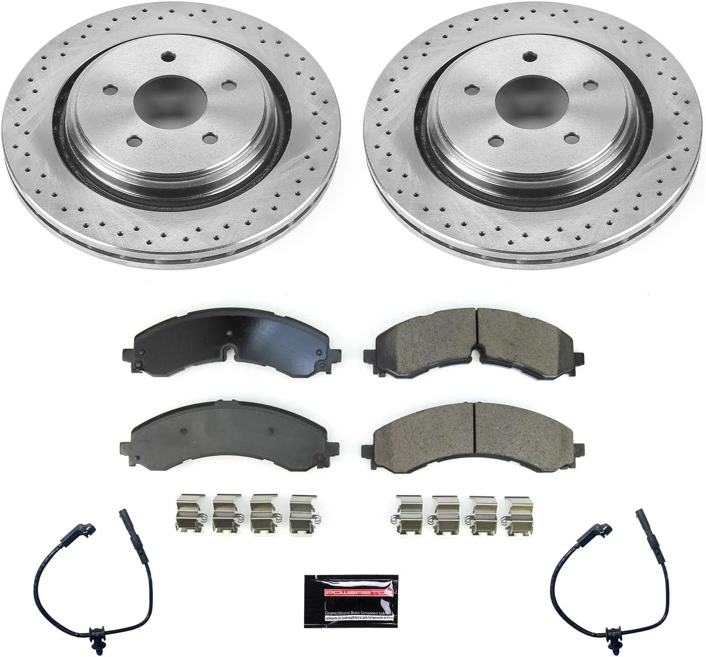 Power Stop Rear KOE8713 Stock Replacement Brake Pad and Rotor Kit Autospecialty For Chevrolet Silverado 2500 HD, Chevrolet Silverado 3500 HD, GMC Sierra 2500 HD, GMC Sierra 3500 HD [Model Specific]