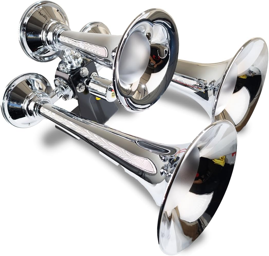 Kleinn Air Horns 500 Triple Train Horn - Chrome