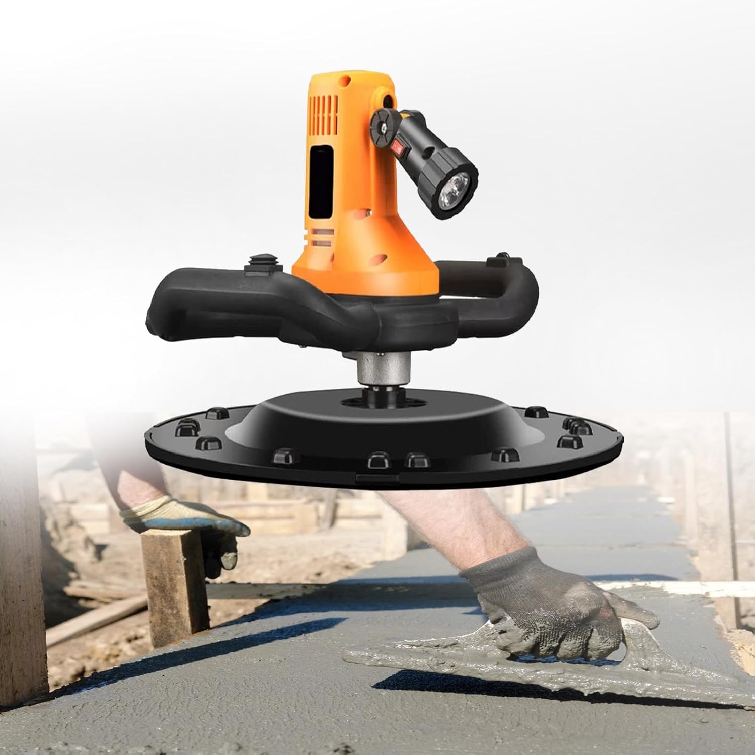 280-2880 RPM Electric Plaster Mortar Cement Putty Trowel, 2880W Wall Smoothing Polishing Machine, Electric Concrete Trowel Machine Kit
