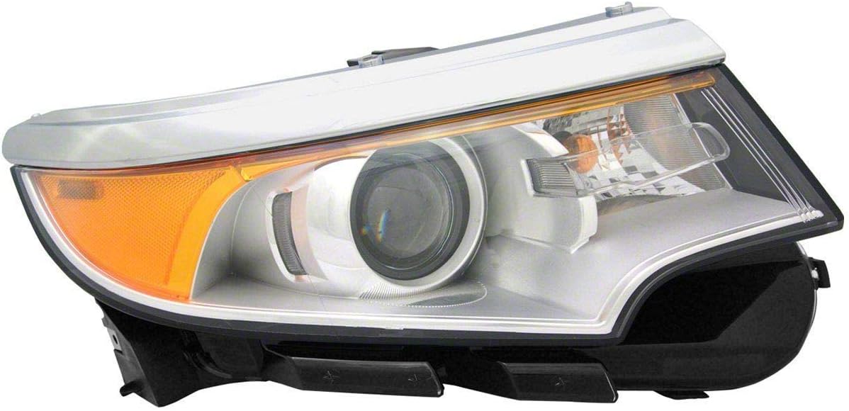 FITRITE AUTO PARTS New Right Passenger Side Halogen Head Light Assembly For 2011-2014 Ford Edge, Without Sport, Logo, Chrome FO2503291 BT4Z13008A