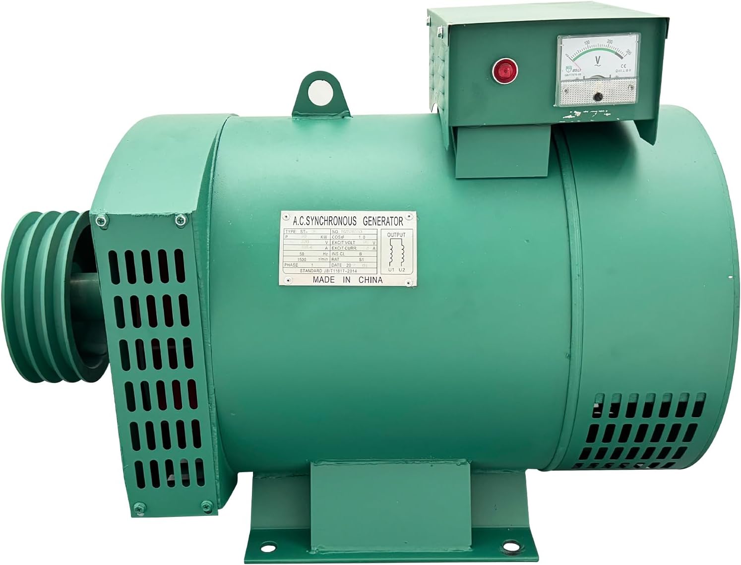 30KW Pure Copper Engine Generator 1500RPM Alternator Electric Generators Cast Iron Generator with Carbon Brush 220V/1PH