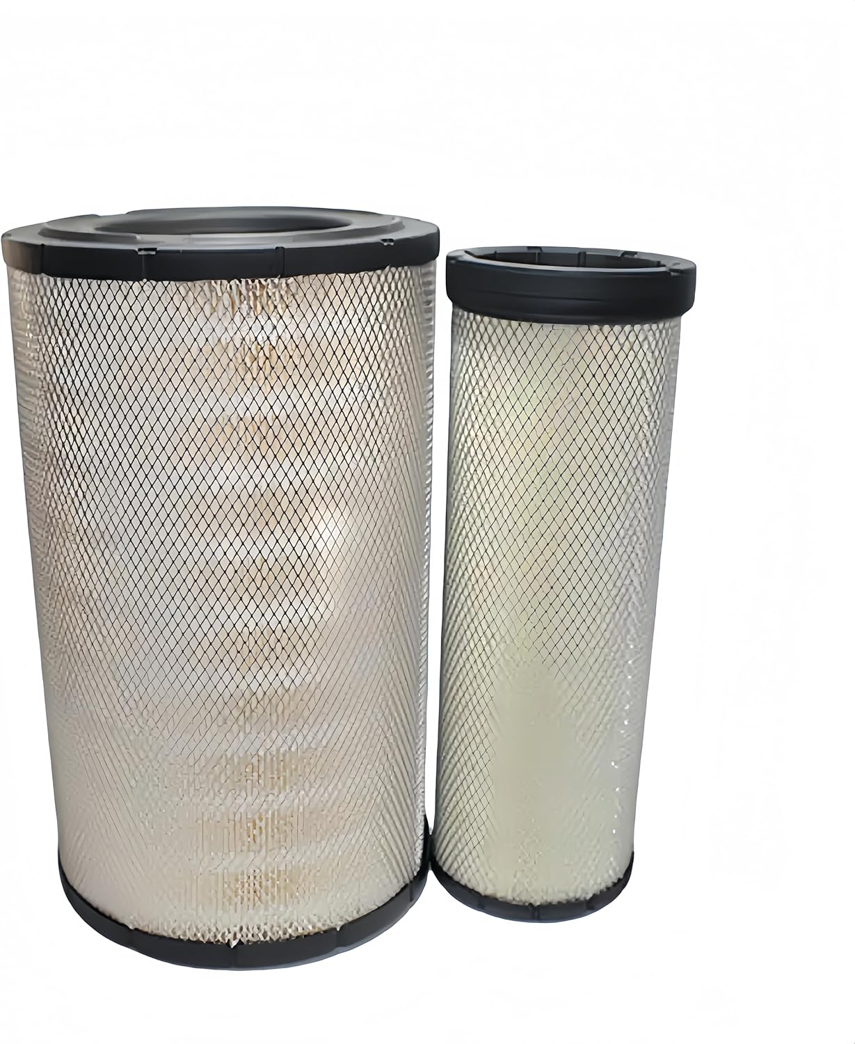 11033996 11033997 Air Filter Compatible with Volvo A25D A25A30G A30G BM A30D A30E EC330 BE C330C. Replacement OE#: 11033996 11120653 11Q820130 1421340 P777868 P777869 AF25468 AF25454
