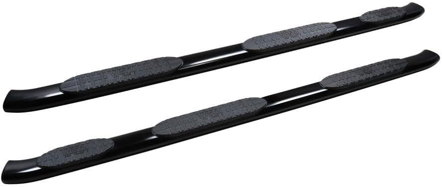 Westin 21-534715 PRO TRAXX 5 Oval Wheel to Wheel Nerf Bars fits 2019-2025 Silverado Sierra 1500 Double Cab 6'5