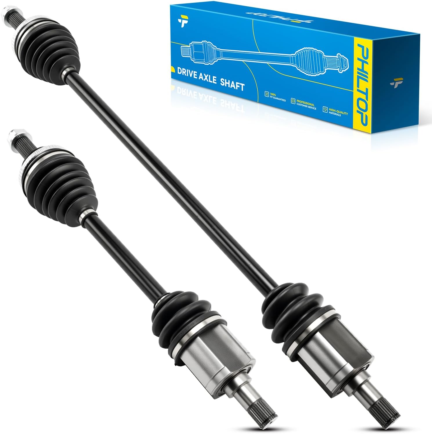 PHILTOP Front CV Axle Shaft Assembly for Honda Accord 1998-2002, 66-4151 66-4153 CV Axle Shafts