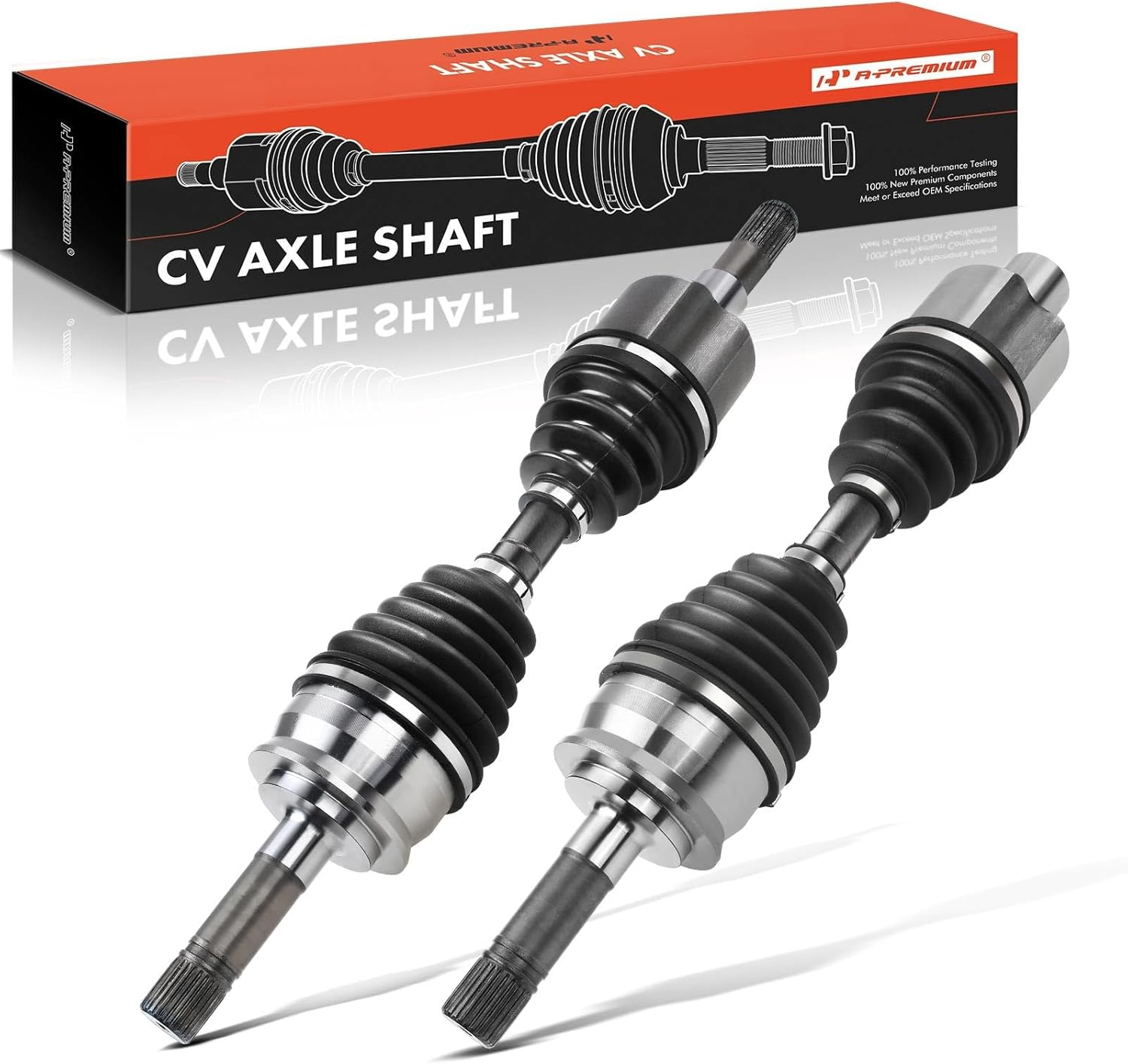 A-Premium Pair (2) Front CV Axle Shaft Assembly Compatible with Ford Ranger 1996-2000 & Mazda B3000 1998-2000, 4WD, Driver and Passenger Side