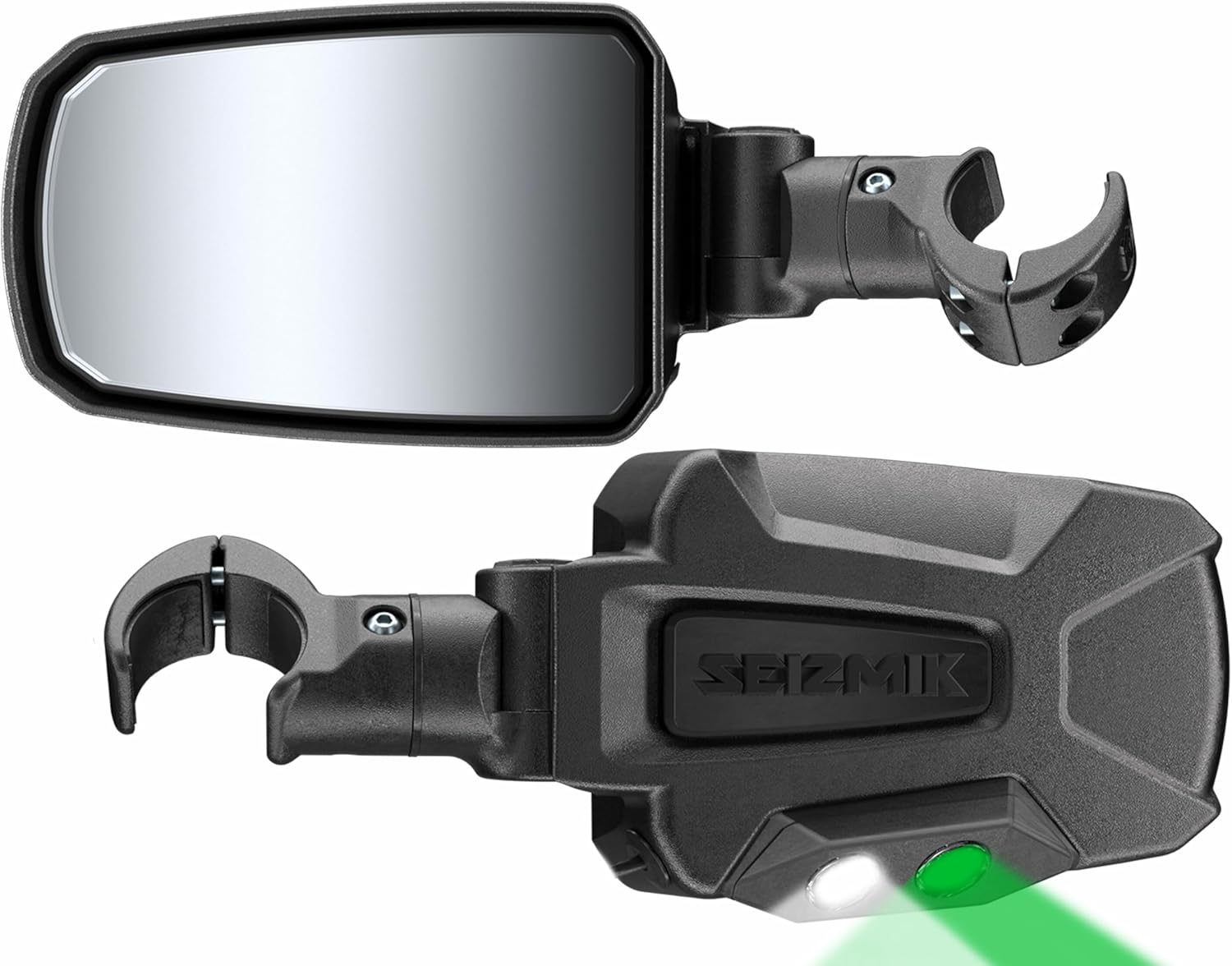 Seizmik Pursuit Night Vision Side View Mirror Set Compatible with 2024-2025 Polaris RZR XP 1000 UTV Models | Cast Aluminum Housing
